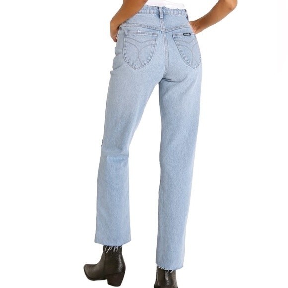 ROLLA’S Women’s High Rise Original Straight Leg Jeans In City Worn Size … - Picture 5 of 11